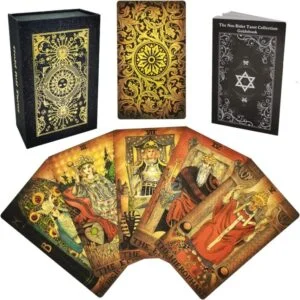 smoostart 78 cartes de tarot avec guide en pvc impermeable anti plis de luxe cartes de tarot classiques avec boite exqui