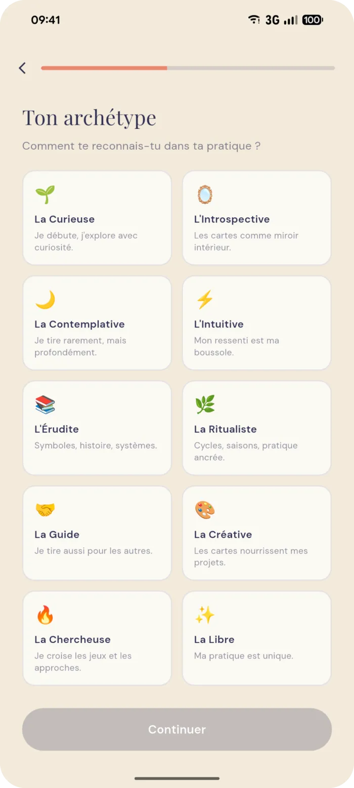 Ton journal de tirage évolue : commence sans créer de compte ✦ 1 Écran d'accueil de l'application Journal de tirage